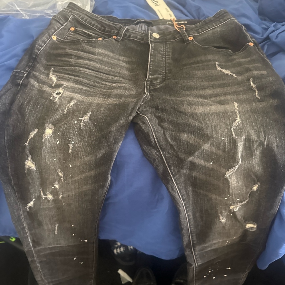 Purple jeans Distressed Black style no.002024 - Picture 7 of 7